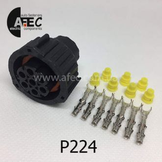 Авто разъем байонетный гнездовой 7-и контактный аналог TE 967650-1 1-1813344-1 для фар и фонарей Камаз Маз Газель (фары 23.3775, 231.3775) Авто разъем байонетный гнездовой 7-и контактный аналог TE 967650-1 1-1813344-1 для фар и фонарей Камаз Маз Газель (фары 23.3775, 231.3775)